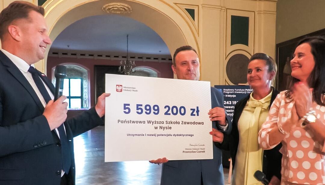 Dodatkowe wsparcie dla uczelni zawodowych – 5,5 mln zł dla PWSZ w Nysie